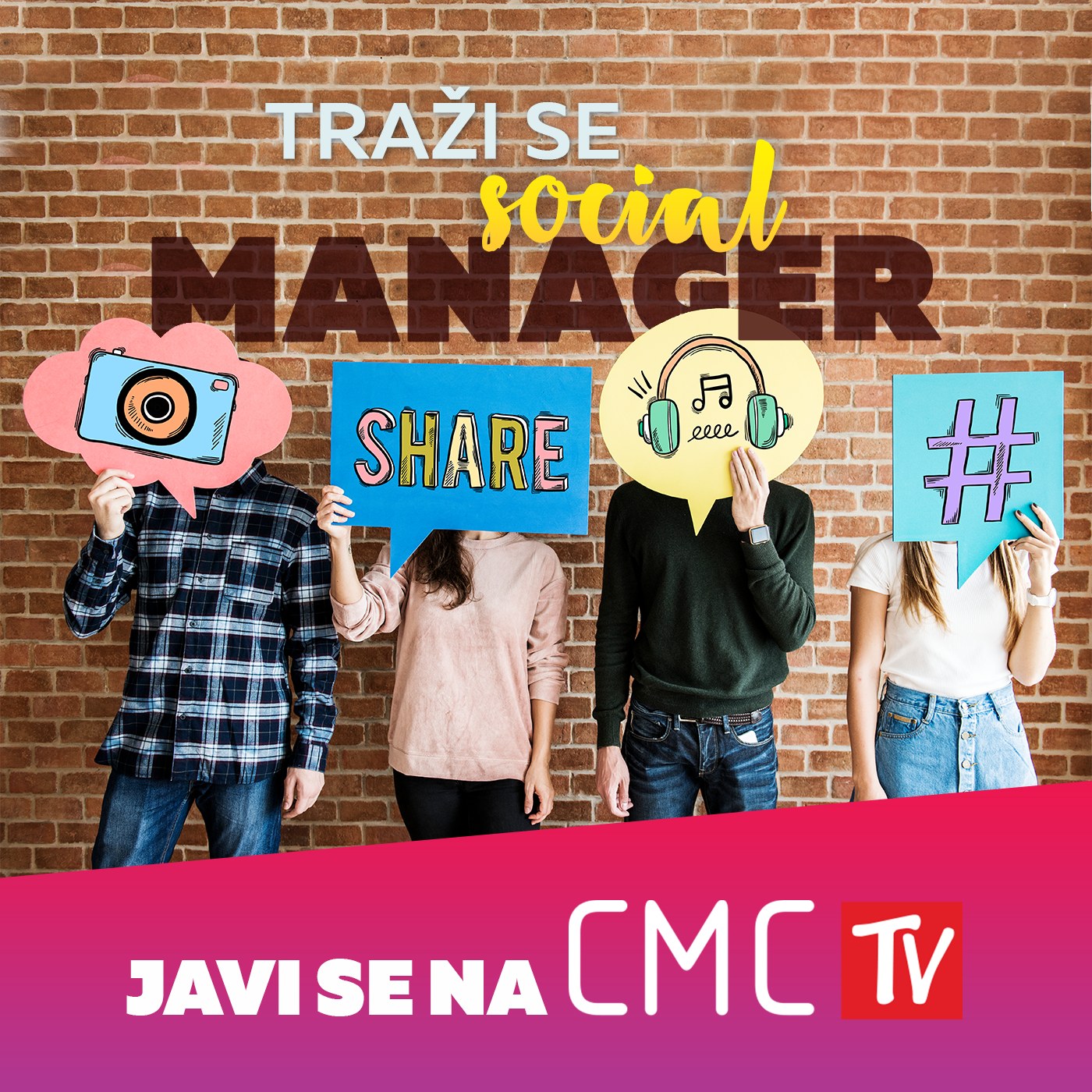 CMC televizija traži Social Managera!