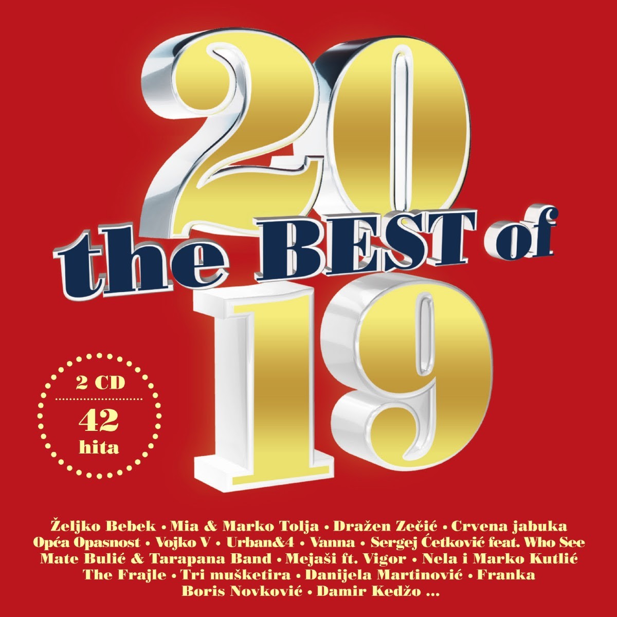 42 najveća hita 2019. godine na dvostrukoj CD kompilaciji “The Best of 2019.”