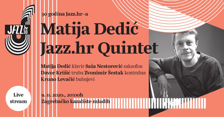 Rasprodan koncert Matija Dedić Jazz.hr Quinteta u ZKM-u