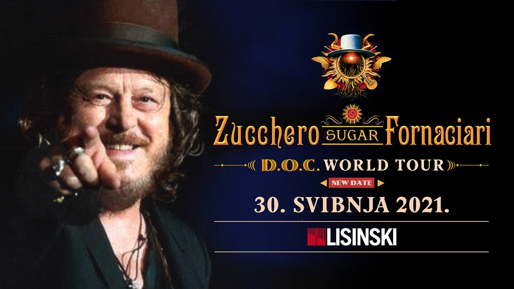 Odgođen koncert "Zucchero Sugar Fornaciari D.O.C. World Tour" u Lisinskom