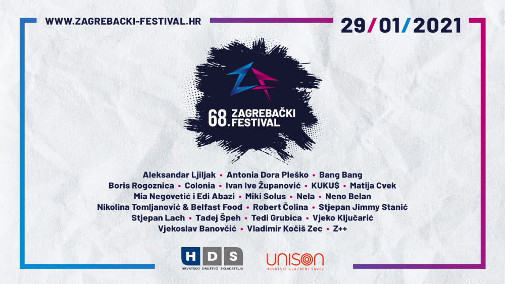 Poznati su izvođači 68. Zagrebačkog festivala