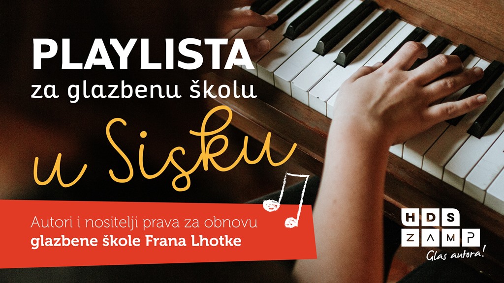 Hrvatski autori i nositelji prava doniraju tantijeme za Glazbenu školu u Sisku