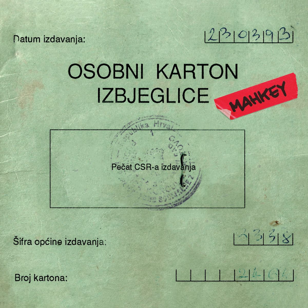 Mahkey otkrio “Osobni karton izbjeglice”, životnu priču ispričanu kroz grunge i sevdah