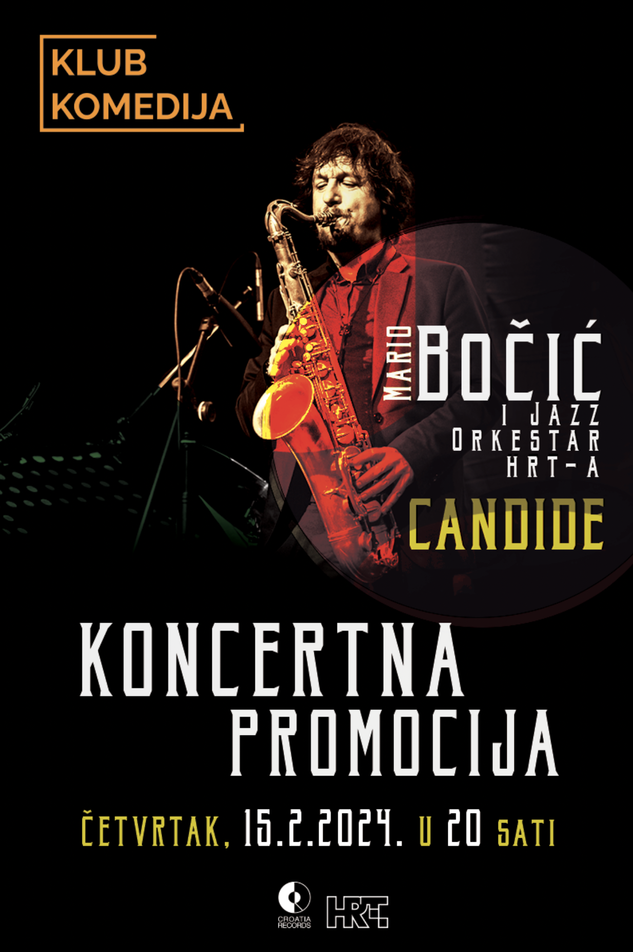 Mario Bočić i Jazz orkestar HRT-a najavili koncertnu promociju albuma “Candide”