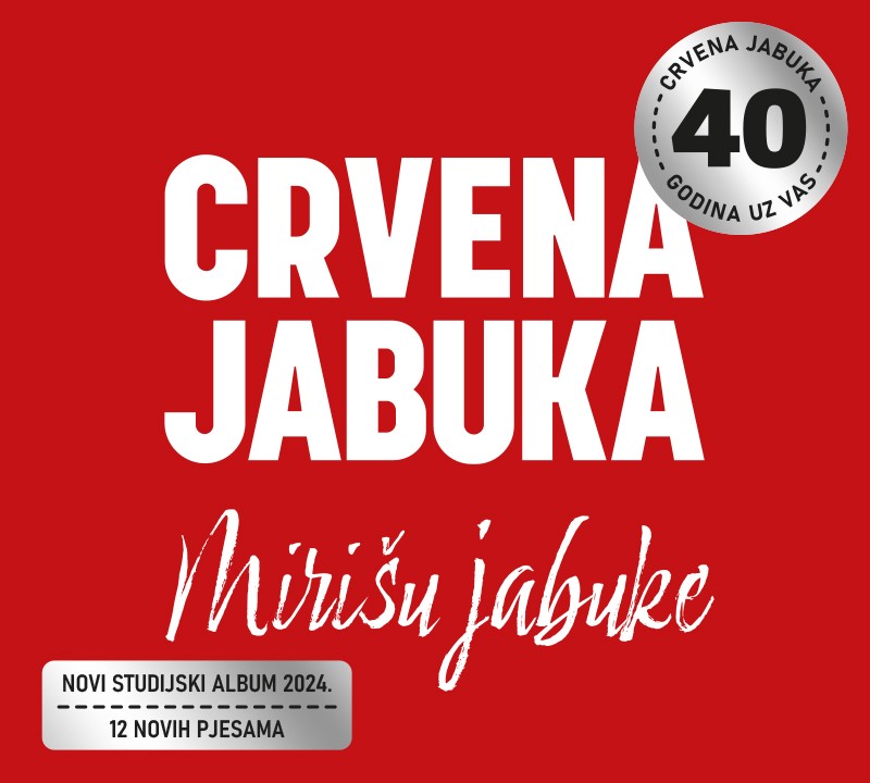 Novi studijski album “Mirišu jabuke” Crvene jabuke od danas u prodaji!