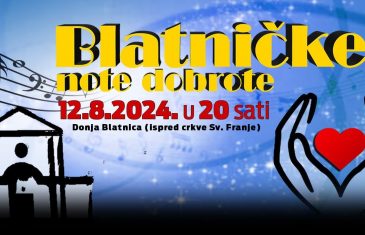 Mate Bulić 12.8. poziva na humanitarno-glazbeni spektakl „Blatničke note dobrote“