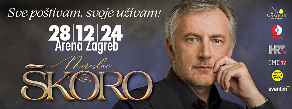 Miroslav Škoro najavljuje veliki koncert u Areni Zagreb 28. prosinca!