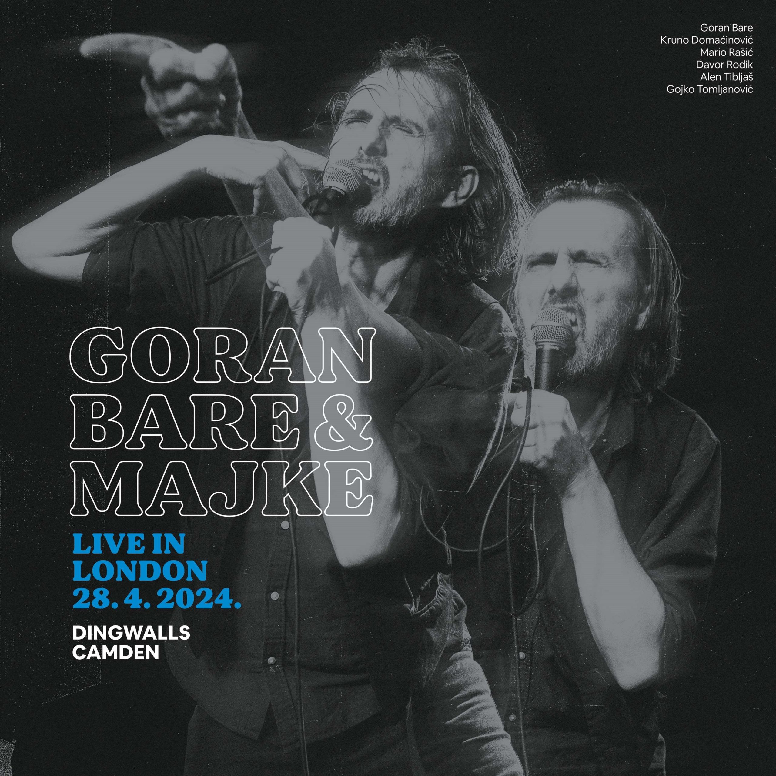 Novi live album Goran Bare & Majke – “Live in London, 28. 4. 2024.” dostupan na digitalnim platformama