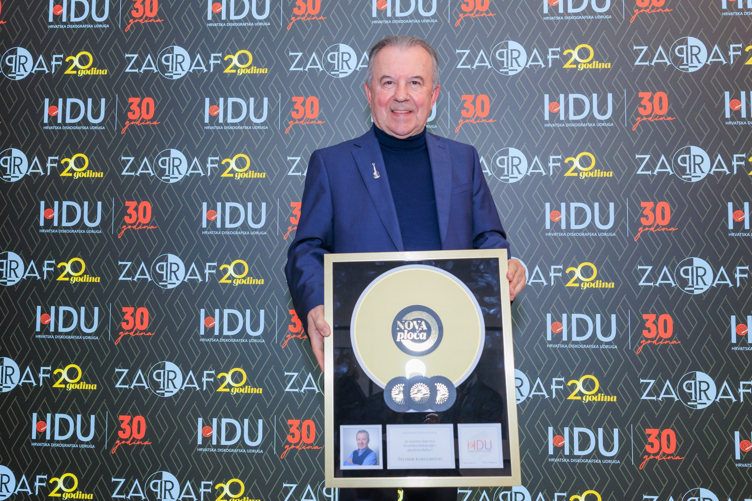 Predsjednik uprave Croatia Records, Želimir Babogredac dobitnik nagrade Nova ploča