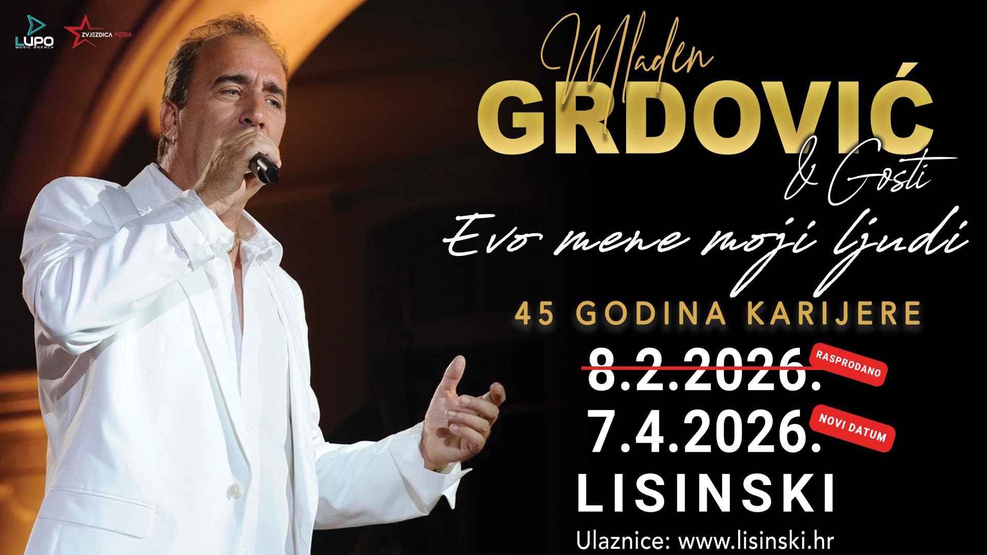 Mladen Grdović rasprodao slavljenički koncert u Lisinskom dva mjeseca prije termina
