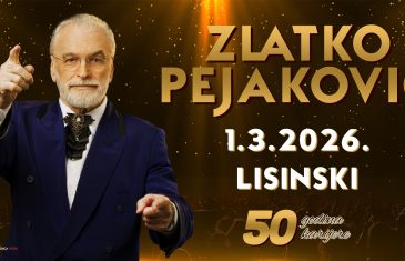 Za slavljenički koncert  Zlatka Pejakovića u Lisinskom u prodaji još samo stotinjak ulaznica Na koncertu gostuju Tonči Huljić i Vlado Kalember!