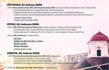 Poznat je program CMC 200 Slavonija festa 2026.