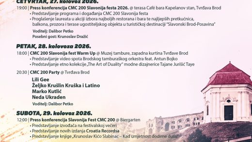 Poznat je program CMC 200 Slavonija festa 2026. Poznat je program CMC 200 Slavonija festa 2026.