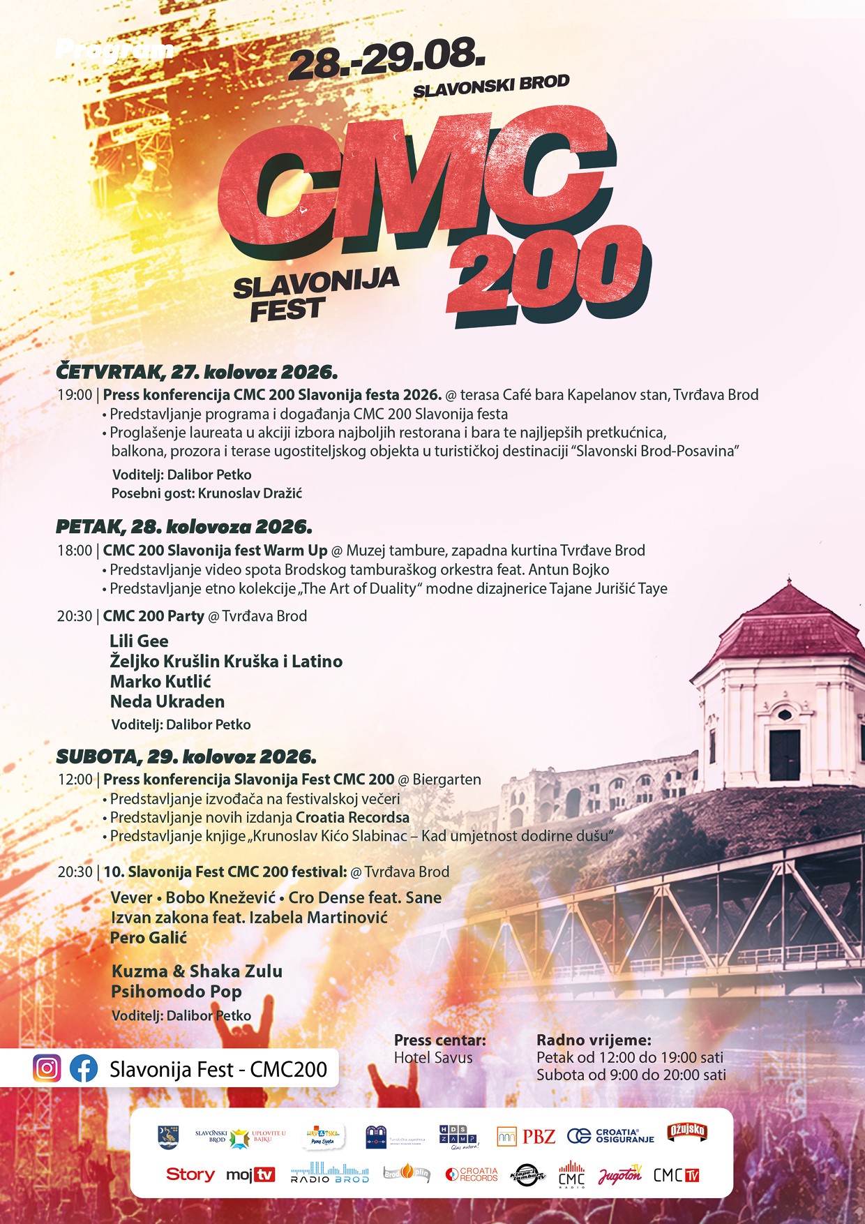Poznat je program CMC 200 Slavonija festa 2026.